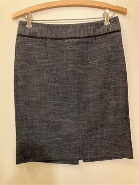Ann Taylor Charcoal Gray Pencil Skirt